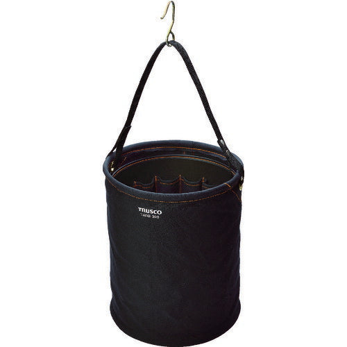 ＴＲＵＳＣＯ　アタッチメント付電工バケツ　Φ３００Ｘ３５０　黒色 TADB-300