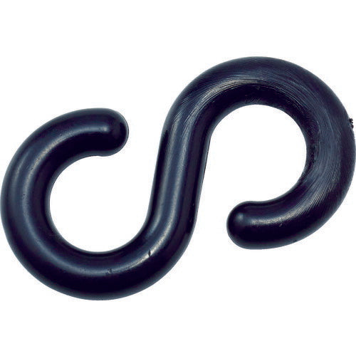 【取寄品】 ＴＲＵＳＣＯ プラフックＳ型 黒 ８ｍｍ （２個入） TCF8BK 【送料都度見積】