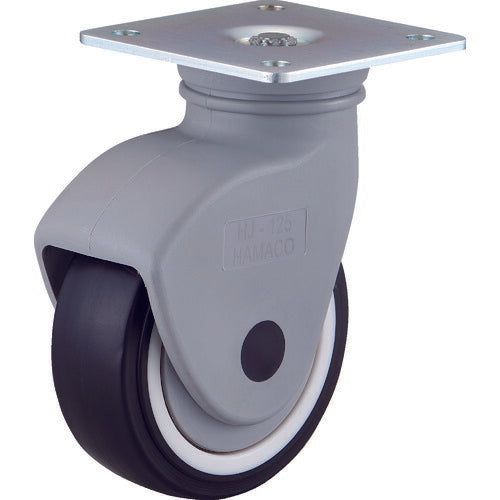 【取寄品】 ＴＲＵＳＣＯ 樹脂カバー自在キャスターφ１２５ WJP-125 【送料都度見積】