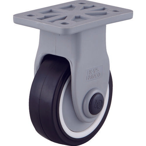 【取寄品】 ＴＲＵＳＣＯ 樹脂カバー固定キャスターφ１２５ WKP-125 【送料都度見積】