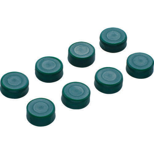 【取寄品】 ＴＲＵＳＣＯ 樹脂台車 交換用目隠しキャップ グリーン ８個入り JDMC-8S-GN 【送料都度見積】