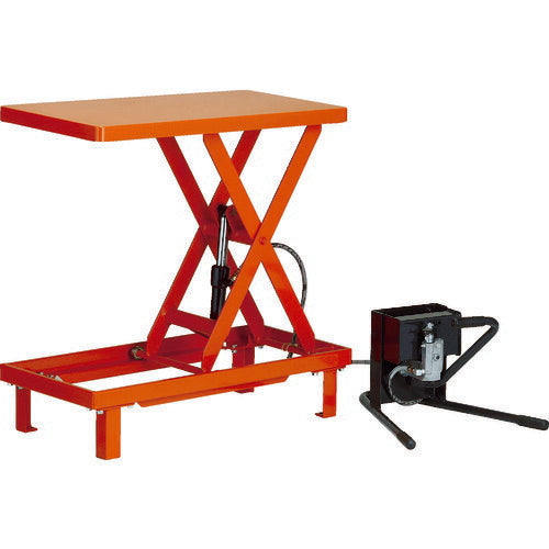 ＴＲＵＳＣＯ　ワークテーブルリフト２５０ｋｇ　足踏式　５００Ｘ８００ HLFWA-S250