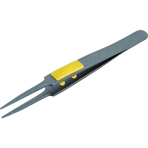 ＴＲＵＳＣＯ　ラバーグリップ付ピンセット　非粘着タイプ　１２０ｍｍ　先丸型 TSP-226
