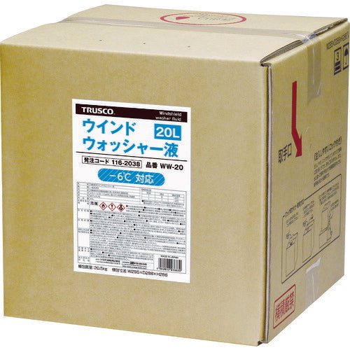 ＴＲＵＳＣＯ ウインドウオッシャー液２０Ｌ －６℃まで対応 WW-20