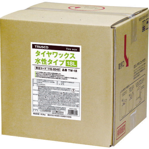 ＴＲＵＳＣＯ タイヤワックス １８Ｌ 水性タイプ TW-18