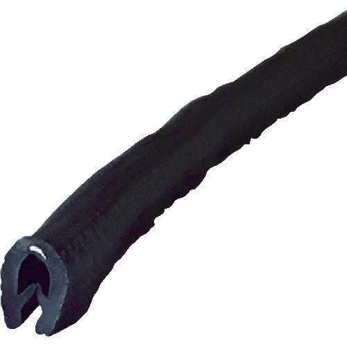 ＴＲＵＳＣＯ ワンタッチガスケット ２ｍ ＰＶＣ 芯材入り 板厚１．６ｍｍまで 縦取り付け WP-A3-2M-BK