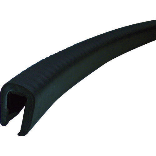 ＴＲＵＳＣＯ　オール樹脂ワンタッチガスケット　２ｍ　エラストマー　板厚　３．７ｍｍ　横取り付け AJWP-ET05-2M-BK