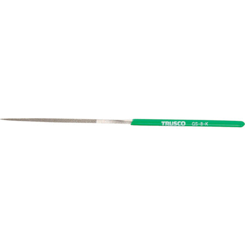 ＴＲＵＳＣＯ　ダイヤモンドヤスリ　精密用＃１７０　角　１本入　全長１８０ｍｍ（８本組サイズ） GS-8-K