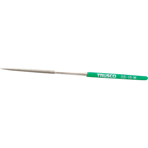 ＴＲＵＳＣＯ　ダイヤモンドヤスリ　精密用＃１７０　丸　１本入　全長１４０ｍｍＸ刃長５０ｍｍ（１０本組サイズ） GS-10-M