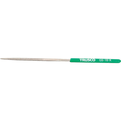 ＴＲＵＳＣＯ　ダイヤモンドヤスリ　精密用＃１７０　角　１本入　全長１４０ｍｍＸ刃長５０ｍｍ（１０本組サイズ） GS-10-K