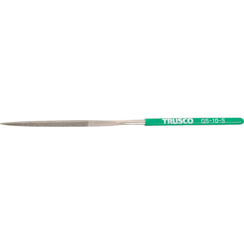 ＴＲＵＳＣＯ　ダイヤモンドヤスリ　精密用＃１７０　三角　１本入　全長１４０ｍｍＸ刃長５０ｍｍ（１０本組サイズ） GS-10-S