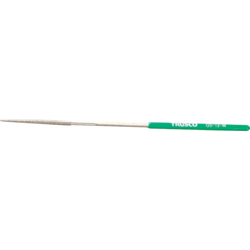 ＴＲＵＳＣＯ　ダイヤモンドヤスリ　精密用＃１７０　丸　１本入　全長１４０ｍｍＸ刃長４０ｍｍ（１２本組サイズ） GS-12-M
