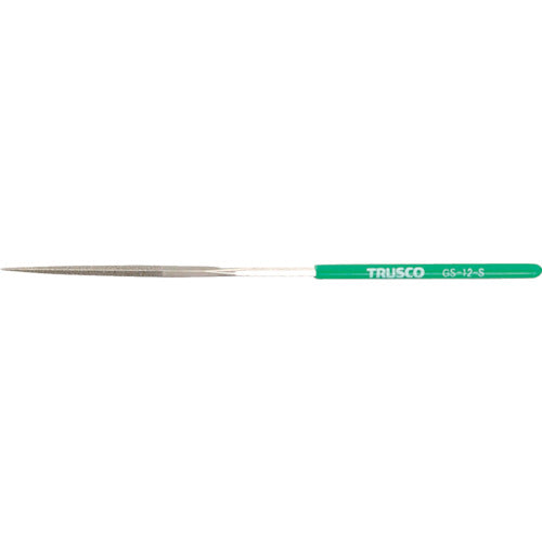 ＴＲＵＳＣＯ　ダイヤモンドヤスリ　精密用＃１７０　三角　１本入　全長１４０ｍｍＸ刃長４０ｍｍ（１２本組サイズ） GS-12-S