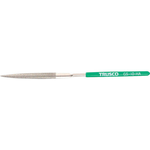 ＴＲＵＳＣＯ　ダイヤモンドヤスリ　精密用＃１７０　半丸　１本入　全長１４０ｍｍＸ刃長５０ｍｍ（１０本組サイズ） GS-10-HA