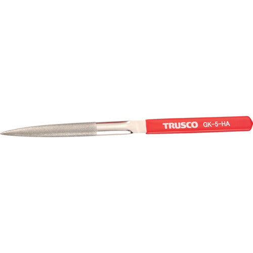 ＴＲＵＳＣＯ ダイヤモンドヤスリ 鉄工用＃１４０ 半丸 １本入 全長２１５ｍｍ（５本組サイズ） GK-5-HA