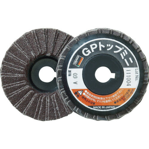 ＴＲＵＳＣＯ　ＧＰトップミニ　Φ５８Ｘ穴径９．６ｍｍ　（５枚入）　＃６０　６０＃ GP5810(60)