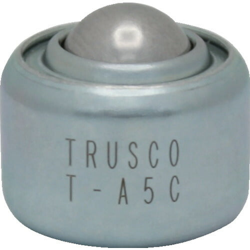 ＴＲＵＳＣＯ　ボールキャスター　プレス成型品上向用　スチール製ボール T-A5C
