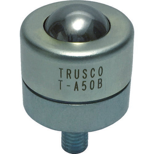 ＴＲＵＳＣＯ　ボールキャスター　切削加工品上向用　スチール製ボール T-A50B