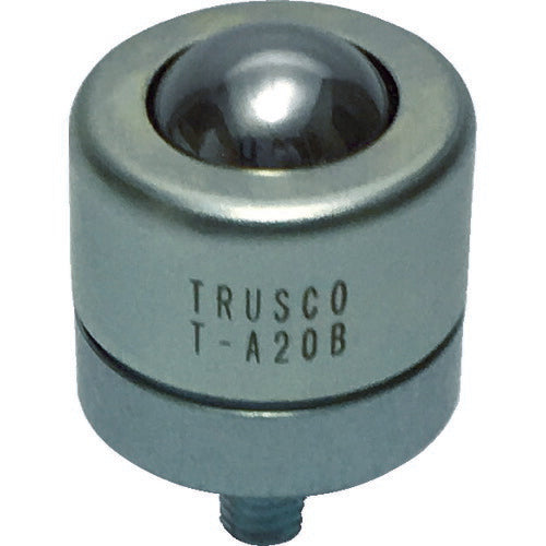 ＴＲＵＳＣＯ　ボールキャスター　切削加工品上向用　スチール製ボール T-A20B