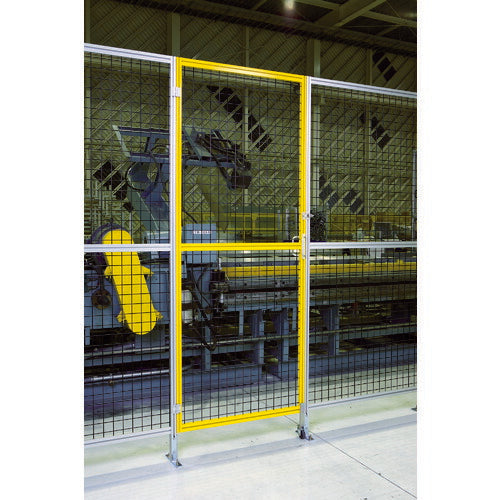 ＴＲＵＳＣＯ　アルミ安全フェンス扉　間口１０００ｍｍＸ高さ１８００ｍｍ　ピッチ３０　イエロー AFT1810-Y