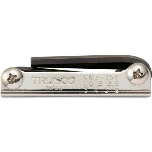 ＴＲＵＳＣＯ　ナイフ式六角棒レンチセット　７本組 GN7-156
