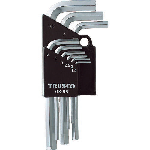 ＴＲＵＳＣＯ　六角棒レンチセット　９本組 GX-9S