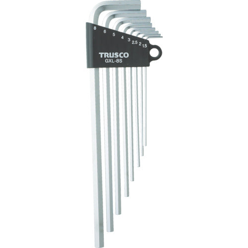 ＴＲＵＳＣＯ　ロング六角棒レンチセット　８本組 GXL-8S