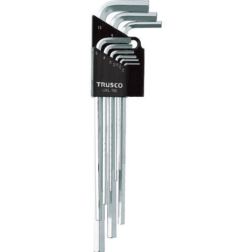 ＴＲＵＳＣＯ　ロング六角棒レンチセット　９本組 GXL-9S