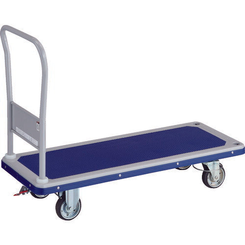 【取寄品】 ＴＲＵＳＣＯ プレス製台車 ドンキーカート 固定式１１９０×４４０ ４輪リングストッパー付 402NJKRS-4 【送料都度見積】