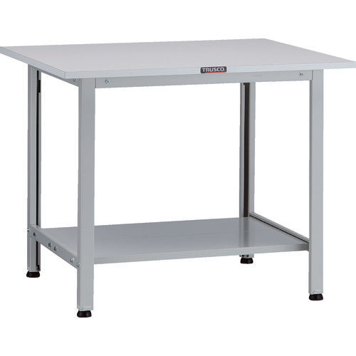 ＴＲＵＳＣＯ　軽荷重作業台（２００ｋｇ）ＡＯ型　９００Ｘ７５０ＸＨ７４０　下棚２枚付　ホワイト色 AO-0975LT2