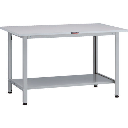ＴＲＵＳＣＯ　軽荷重作業台（２００ｋｇ）ＡＯ型　１２００Ｘ６００ＸＨ７４０　下棚２枚付　ホワイト色 AO-1260LT2