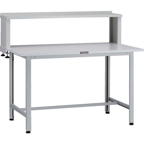 ＴＲＵＳＣＯ　軽荷重作業台（２００ｋｇ）ＡＯ型　１２００Ｘ６００ＸＨ１０４４（全高）　上棚付　ホワイト色 AO-1260YURB