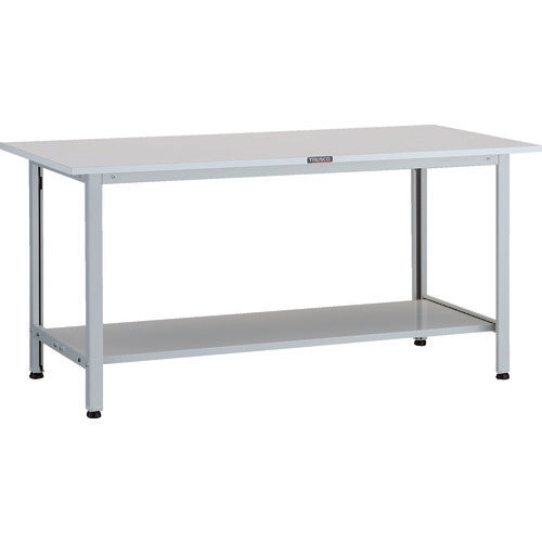 ＴＲＵＳＣＯ　軽荷重作業台（２００ｋｇ）ＡＯ型　１５００Ｘ７５０ＸＨ７４０　下棚２枚付　ホワイト色 AO-1575LT2