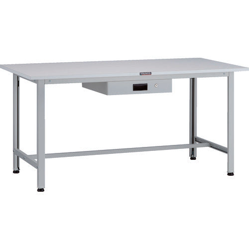 ＴＲＵＳＣＯ　軽荷重作業台（２００ｋｇ）ＡＯ型　１５００Ｘ６００ＸＨ７４０　薄型１段引出付　ホワイト色 AO-1560UDK1