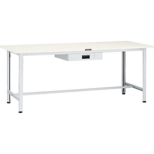 ＴＲＵＳＣＯ　軽荷重作業台（２００ｋｇ）ＡＯ型　１８００Ｘ７５０ＸＨ７４０　薄型１段引出付　ホワイト色 AO-1875UDK1
