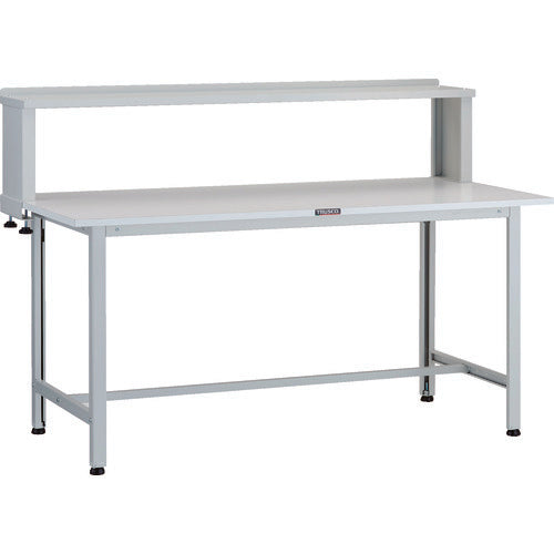 ＴＲＵＳＣＯ　軽荷重作業台（２００ｋｇ）ＡＯ型　１５００Ｘ６００ＸＨ１０４４（全高）　上棚付　ホワイト色 AO-1560YURB