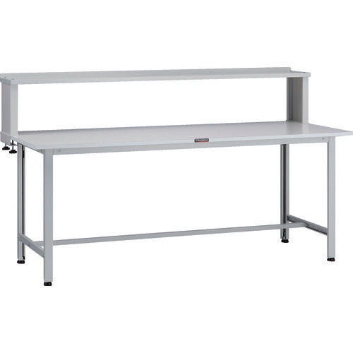 ＴＲＵＳＣＯ　軽荷重作業台（２００ｋｇ）ＡＯ型　１８００Ｘ６００ＸＨ１０４４（全高）　上棚付　ホワイト色 AO-1860YURB