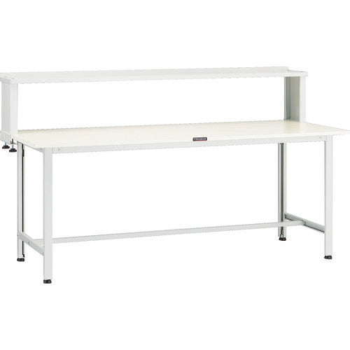 ＴＲＵＳＣＯ　軽荷重作業台（２００ｋｇ）ＡＯ型　１８００Ｘ７５０ＸＨ１０４４（全高）　上棚付　ホワイト色 AO-1875YURB