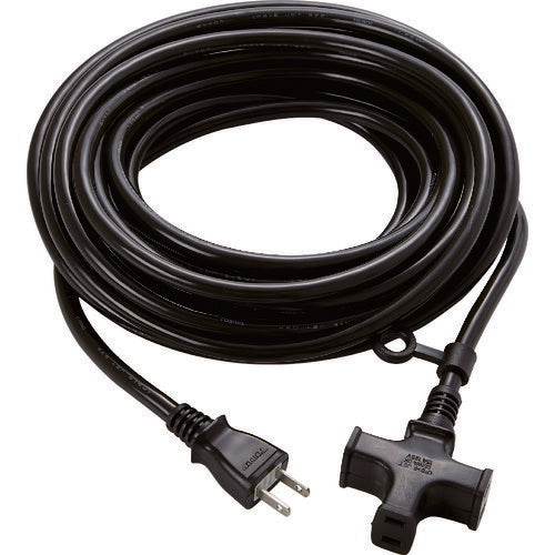ＴＲＵＳＣＯ　３個口ソフトタイプ延長コード　１０ｍ　ブラック TKC15-103PSBK