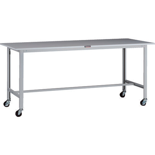 ＴＲＵＳＣＯ　軽荷重作業台（１００ｋｇ）ＡＯ型　１８００Ｘ７５０ＸＨ８０８　φ７５キャスター付　ホワイト色 AOR-1875C75