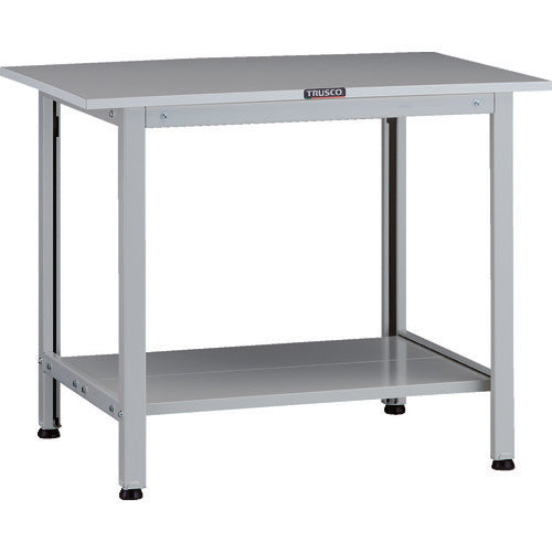 ＴＲＵＳＣＯ　軽荷重作業台（２００ｋｇ）ＡＯ型　９００Ｘ６００ＸＨ７４０　下棚２枚付　ホワイト色 AOR-0960LT2