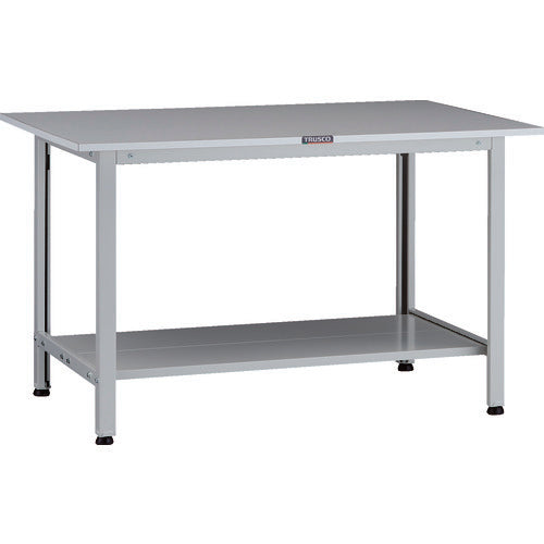ＴＲＵＳＣＯ　軽荷重作業台（２００ｋｇ）ＡＯ型　１２００Ｘ６００ＸＨ７４０　下棚２枚付　ホワイト色 AOR-1260LT2