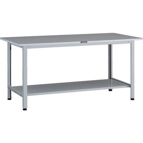 ＴＲＵＳＣＯ　軽荷重作業台（２００ｋｇ）ＡＯ型　１５００Ｘ７５０ＸＨ７４０　下棚２枚付　ホワイト色 AOR-1575LT2