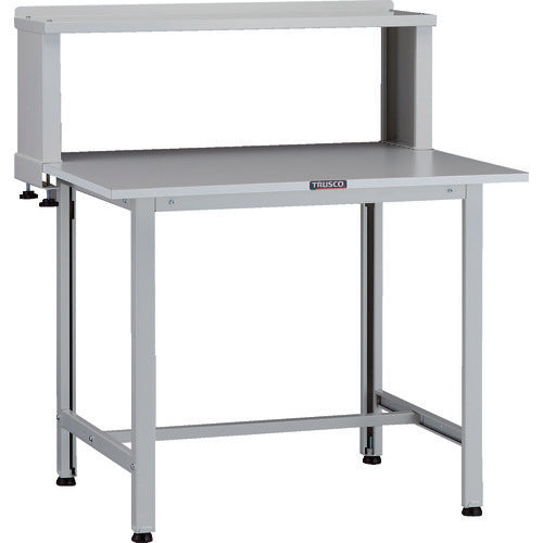 ＴＲＵＳＣＯ　軽荷重作業台（２００ｋｇ）ＡＯ型　９００Ｘ７５０ＸＨ１０４４（全高）　上棚付　ホワイト色 AOR-0975YURB