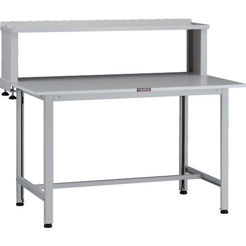 ＴＲＵＳＣＯ　軽荷重作業台（２００ｋｇ）ＡＯ型　１２００Ｘ６００ＸＨ１０４４（全高）　上棚付　ホワイト色 AOR-1260YURB