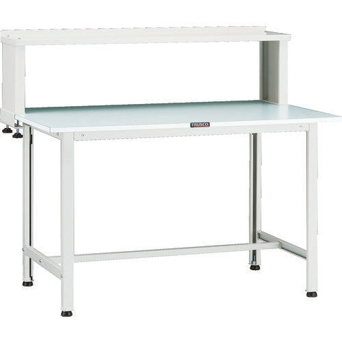 ＴＲＵＳＣＯ　軽荷重作業台（２００ｋｇ）ＡＯ型　１２００Ｘ７５０ＸＨ１０４４（全高）　上棚付　ホワイト色 AOR-1275YURB