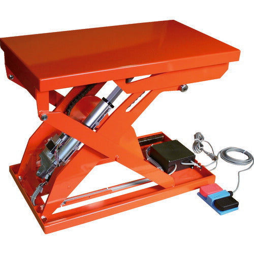 ＴＲＵＳＣＯ　テーブルリフト２５０ｋｇ　電動Ｂねじ式　ＤＣ１２Ｖバッテリー専用　４００×７２０ HDL-H2547R-D1