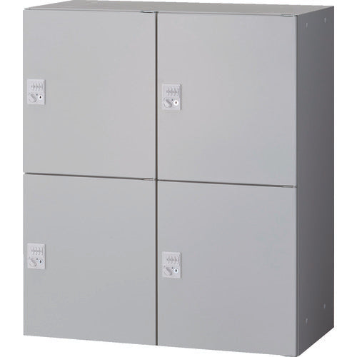 ＴＲＵＳＣＯ ユニット型壁面書庫 パーソナル２列２段 ダイヤル錠タイプ Ｈ１０５０ Ｗ色 ULW-11-D