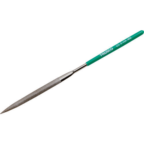 ＴＲＵＳＣＯ　ダイヤモンドヤスリ　精密用＃４００　半丸　１本入　全長１４０ｍｍ（１０本組サイズ） GS-10-HA-400