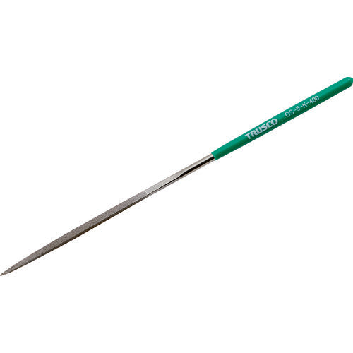 ＴＲＵＳＣＯ　ダイヤモンドヤスリ　精密用＃４００　角　１本入　全長１４０ｍｍ（１０本組サイズ） GS-10-K-400